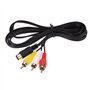 WICAREYO 1.8m Audio Vidéo Câble AV Câble 9Pin à RCA Cordon de connexion pour Genesis 2 3