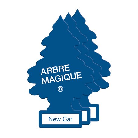 Arbre Magique Kit de 3 parfums désodorisants au pin New Car Senteur longue durée pour la voiture