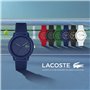 Lacoste Montre Analogique Multifunction à Quartz pour Homme Collection LACOSTE.12.12 avec Bracelet en Cuir Noir - 2010997
