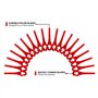 Lot de 100 lames de rechange compatibles avec Parkside PRTA 20 Li A1, lames en plastique pour coupe-bordure Parkside LIDI sans f