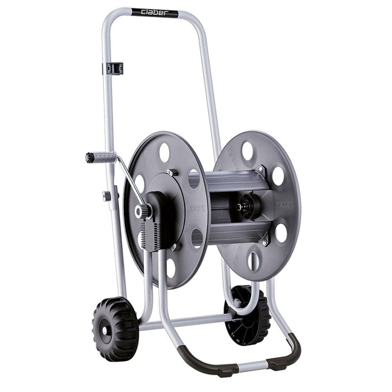 Claber Metal 60, Chariot dévidoir en métal pour Tuyau d'arrosage