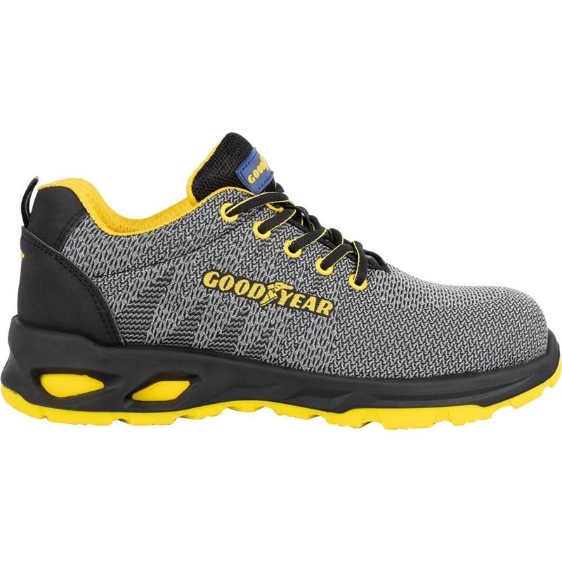 GOODYEAR Mixte Chaussures de sécurité sans métal SP1 en Tissu Gris Taille 43, Noir