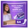 Always Discreet, 64 Serviettes Hygiéniques Incontinence Femme, Long plus 5 Gouttes, Protection Absorbante pour Fuites Urinaires 