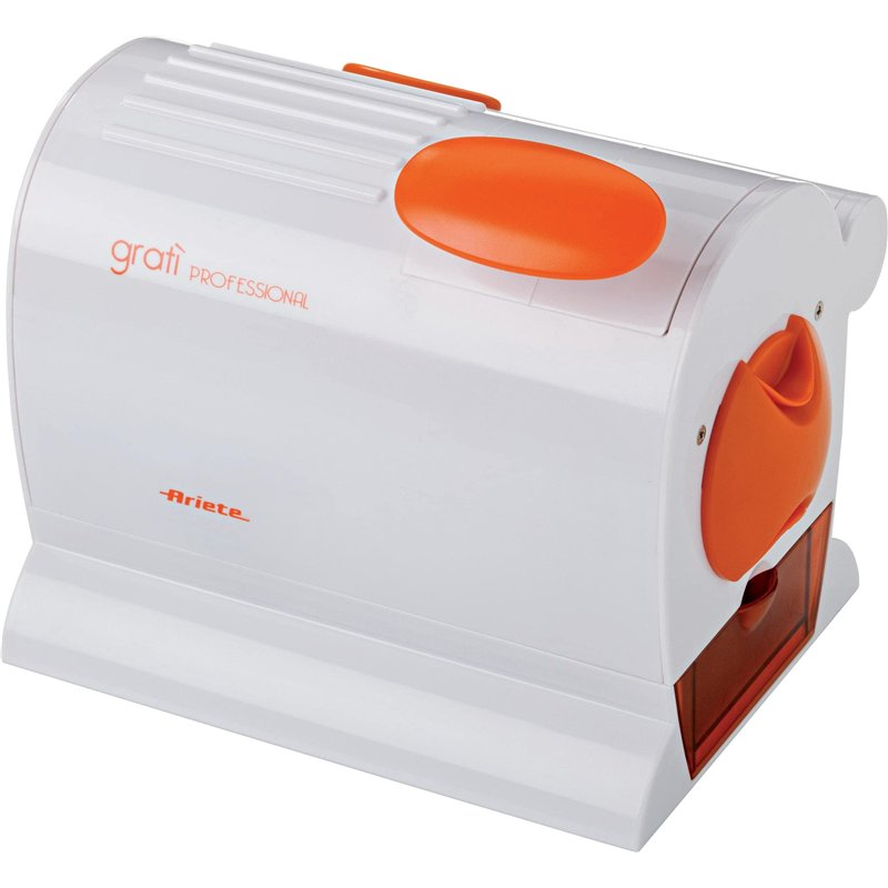 Ariete 445 Gratì Professional Râpe Électrique Professionnelle, Rouleau Extra Large en Acier Inoxydable, Récipient Extractible av