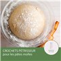 Imetec Crea & Crema Batteur Électrique, Fouets Extra-Longs pour Pâtes Sucrées et Crème Fouettée, Crochets de Pétrissage en Acier