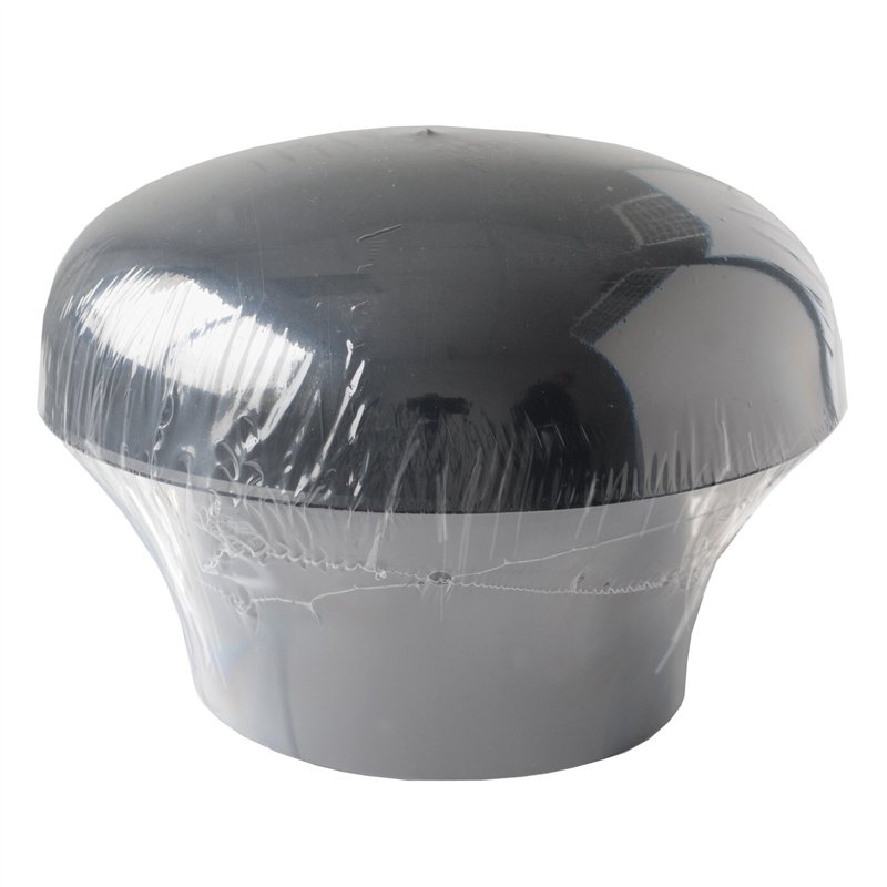 Image secondaire de FIRST PLAST CDV125A-Y CDV125A Chapeau de Ventilation tête exalateur sans Filet, Ardoise, diamètre intérieur 125 mm