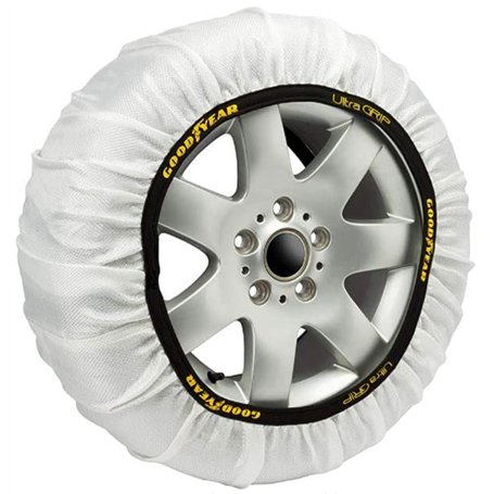 Goodyear Lot de 2 chaînes à neige en tissu pour voiture
