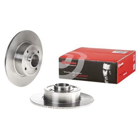 Brembo 08.A141.17 Disque de Frein Arrière avec roulement intégré et ABS - 1 Disque