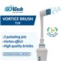 Jet dentaire SOWASH TRIO, Se connecte au robinet, Hydropulseur Dentaire Sans piles ni électricité, 1 tête Vortice + 1 tête de Vo