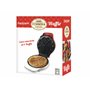 BEPER BT.603Y - Gaufrier, appareil à gaufres, 5 gaufres à la fois, plaque antiadhésive de 18cm, 800-1000W - Rouge/Blanc