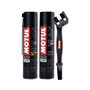 Kit nettoyant lubrifiant pour chaîne Motul C4 400 ml + C1 400 ml + brosse de nettoyage pour chaîne