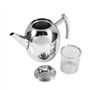 wosume Bouilloire, Pichet à Eau Pratique Théière en Acier Inoxydable avec Filtre Épaissie à Fond Plat Théière Cafetière, Pas de 