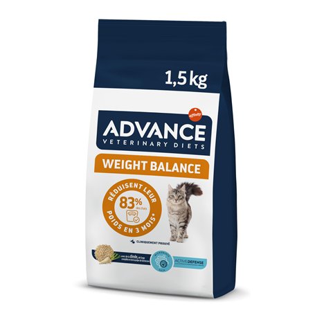 Advance Veterinary Diets Weight Balance - Croquettes pour Chats avec des Problèmes de surcharge pondérale - 1