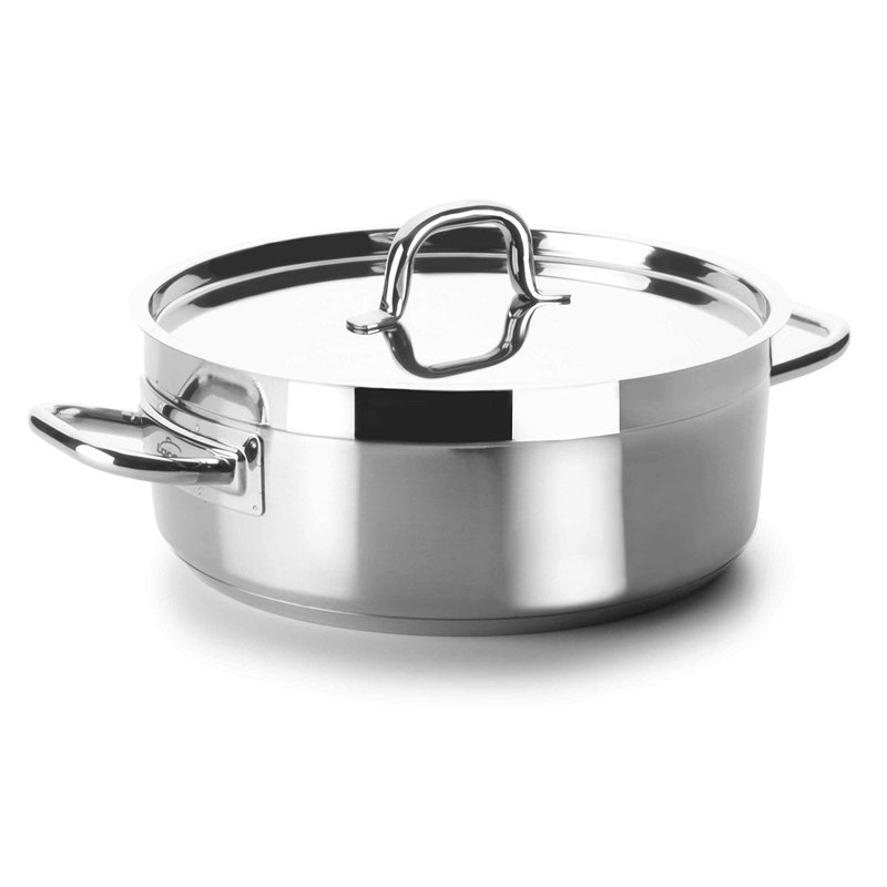 Lacor 54032S Faitout Chef Luxe Sans couvercle Diamètre 32 centimètres, Argenté