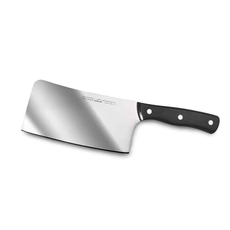 Lacor - 39018 - Cuisine Macheta, Couteau Boucher Professionnel, Acier Inoxydable, Poignée Ergonomique, Mesure des Feuilles 17 x 
