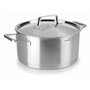 LACOR 45022 Foodie Faitout Foodie avec Couvercle Acier INOX 22 x 10