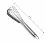Lacor - 61627 - Fouet manuel - Grattoir en silicone - Batte et cueille le mélange - Inox - Manche ergonomique - Certifié LFGB - 