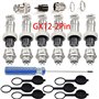 RUNCCI-YUN 6Pcs GX12-2Broches Aviation Connecteur