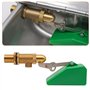 Abreuvoir Automatique en Acier Inoxydable avec Flotteur de Valve en Laiton 2 Pièces et Bouchon de Vidange, Abreuvoir pour Bétail