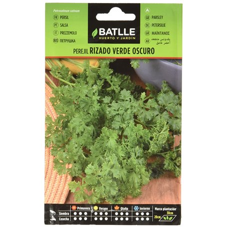 Graines aromatiques de Batlle - Persil frisé vert foncé (Seeds - 25cm)