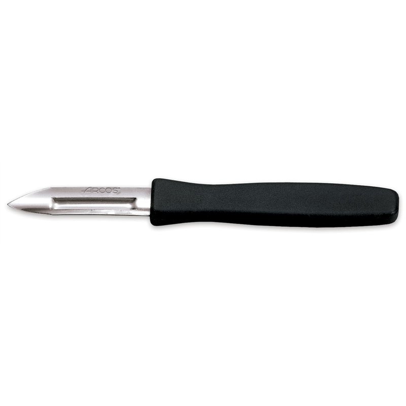 Arcos Gadgets Professionnels - Couteu D'Office Couteau à éplucher - Lame Acier Inoxydable 60 mm - Manche Polypropylène Couleur N