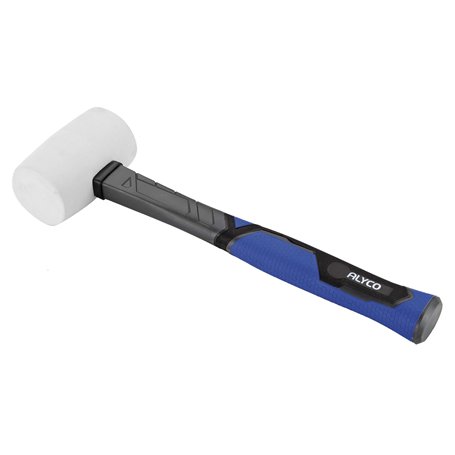Alyco 196787-Maillet caoutchouc 455 g blanc manche fibre