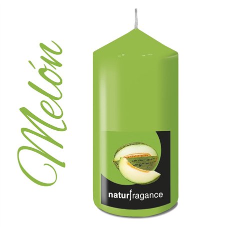 Flower - Bougie parfumée au melon | Parfum naturel et durable | Utilisation intérieure et extérieure | Fabriquée avec des ingréd