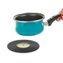 Balvi Dessous-de-Plat Vinyl Couleur : Noir en Forme de Vinyle Silicone 15 cm
