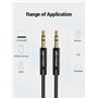Vention Câble Jack Audio Câble Auxiliaire 3.5mm Mâle vers Mâle Nylon Tressé Jack Stéréo Câble Aux Voiture pour Autoradios, iPhon