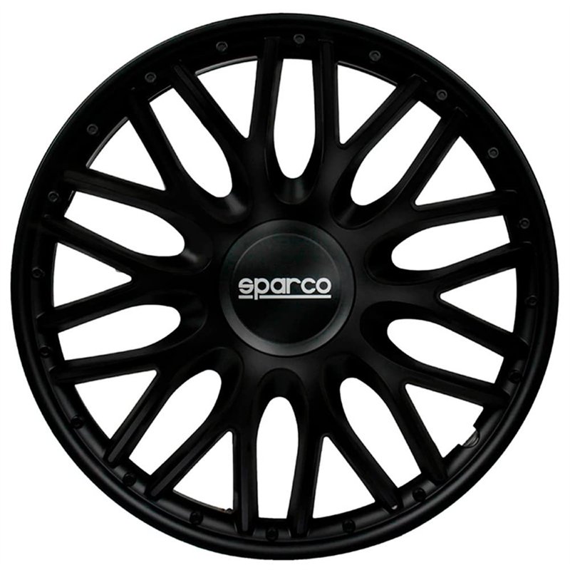 Sparco Enjoliveurs Roma - 13-Pouces - Noir - Set de 4 pièces