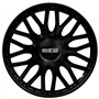 Sparco Enjoliveurs Roma - 13-Pouces - Noir - Set de 4 pièces