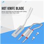 Lame de coupe de corde de tissu coupeur de chaleur de lame de couteau chaud tenu à la main électrique avec le pied de coupe pour