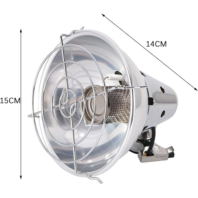 Image secondaire de Petit Chauffage Au Gaz Portable Radiateur Chauffage Terrasse,Chauffage Exterieur Terrasse,pour Garage Chambre Pêcher 15x14CM
