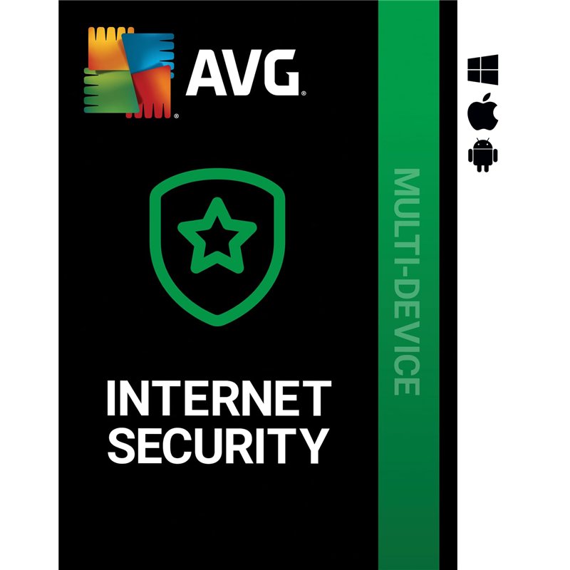 AVG Internet Security 2025 - Protection Antivirus | multi-appareils | 10 appareils | 1 an | PC/Mac/Android