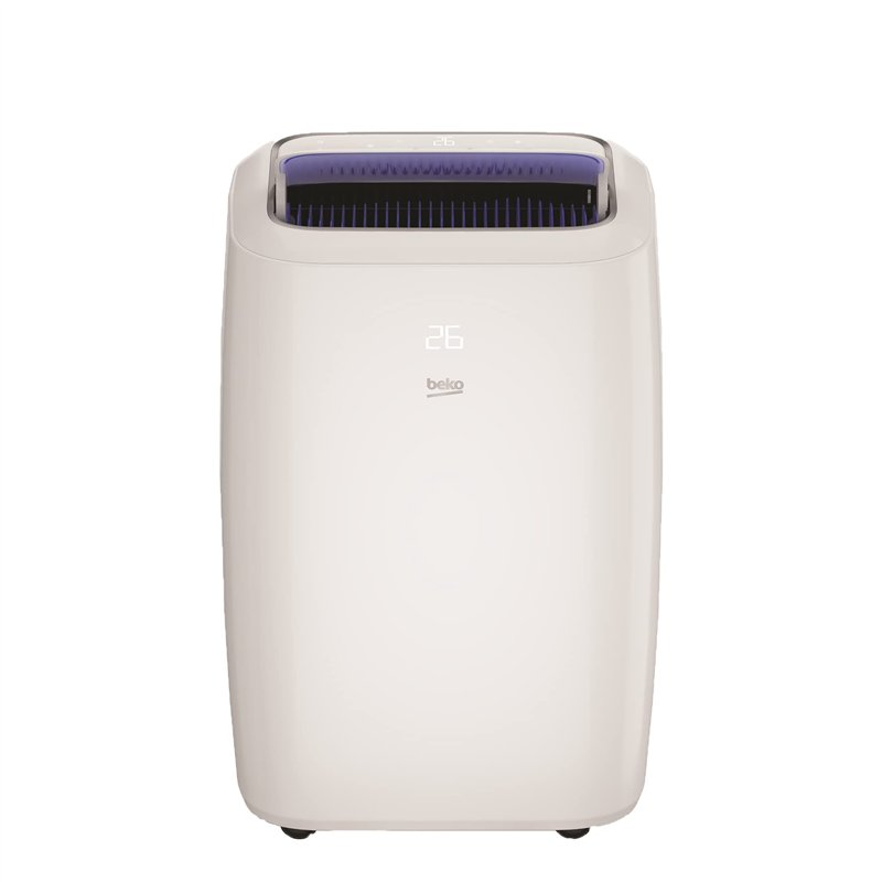 Beko - BP109C - Climatisation Portable, 9000 Btu, Refroidissement, Déshumidification, Connexion WiFi intégrée - Blanc, 44 x 33,5