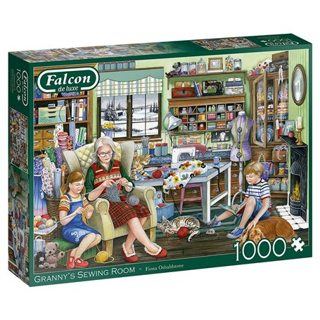 Jumbo- Salle de Couture de Grand-mère Falcon de Luxe Puzzle