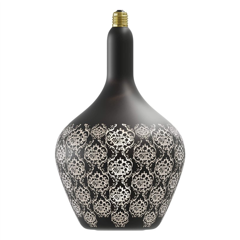 CALEX Versailles Noir Baroque - Zwart - Lampe LED - Ø 215 mm - Culot E27-5 W 1800 K 30 lm - Label énergétique C
