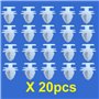 20 x Clips Agrafe Plastique Moulures et Bandeaux - 6991S6 / 6991.S6