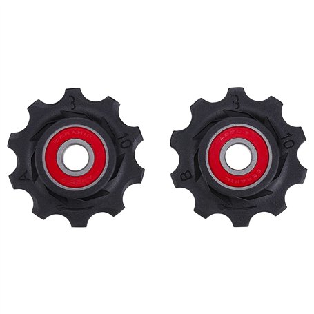 BBB RollerBoys BDP-11 Galet de dérailleur Céramique/noir 10 dents