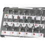 FERM Jeu de 20 Fraises - pour défonceuses - Avec coffret en aluminium