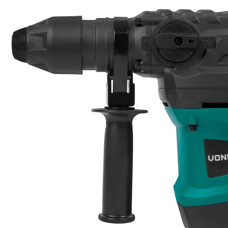 Image secondaire de VONROC Marteau Perforateur 1500W - 6 Joules, SDS Plus, 4 Fonctions - Mandrin et Engrenages Fournis - Marteau Perforateur Électri