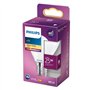 Philips ampoule LED Sphérique E14 25W Blanc Chaud Dépolie