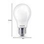 Philips ampoule LED Equivalent 75W E27 Blanc chaud non dimmable, verre, lot de 2