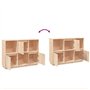 vidaXL Buffet en pin massif 110,5 x 35,1 x 80 cm