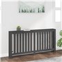 Cache-radiateur Gris 169x19x84 cm Bois massif de pin