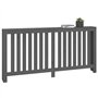 Cache-radiateur Gris 169x19x84 cm Bois massif de pin
