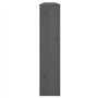 Cache-radiateur Gris 169x19x84 cm Bois massif de pin