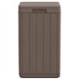 vidaXL Poubelle d'extérieur marron 38x38x65 cm PP