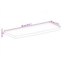 Dessus de table 90x20x2,5 cm bord vif bois massif manguier brut