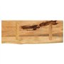 vidaXL Dessus de Table 70x40x2,5 cm Bord Vivant Bois Massif manguier, Dessus de Table en Bois, Dessus de Table d'appoint, Dessus